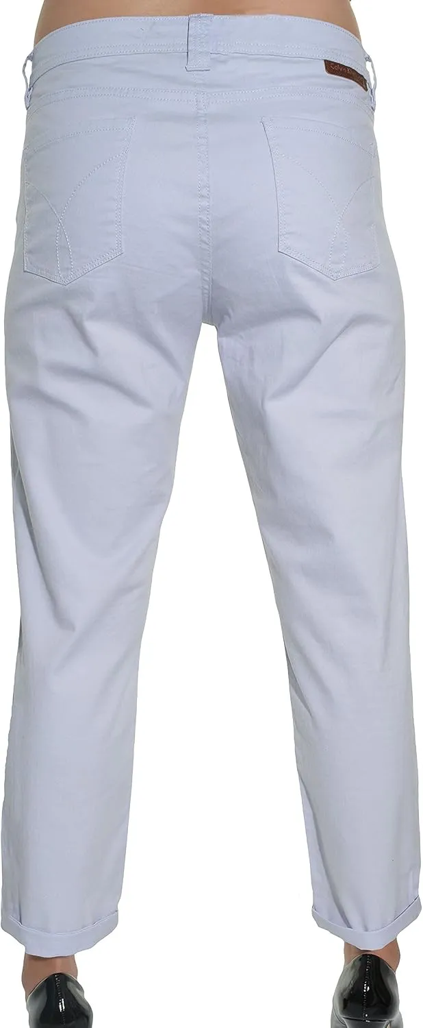 Calvin Klein Womens Power Stretch Skinny Cropped Pants
