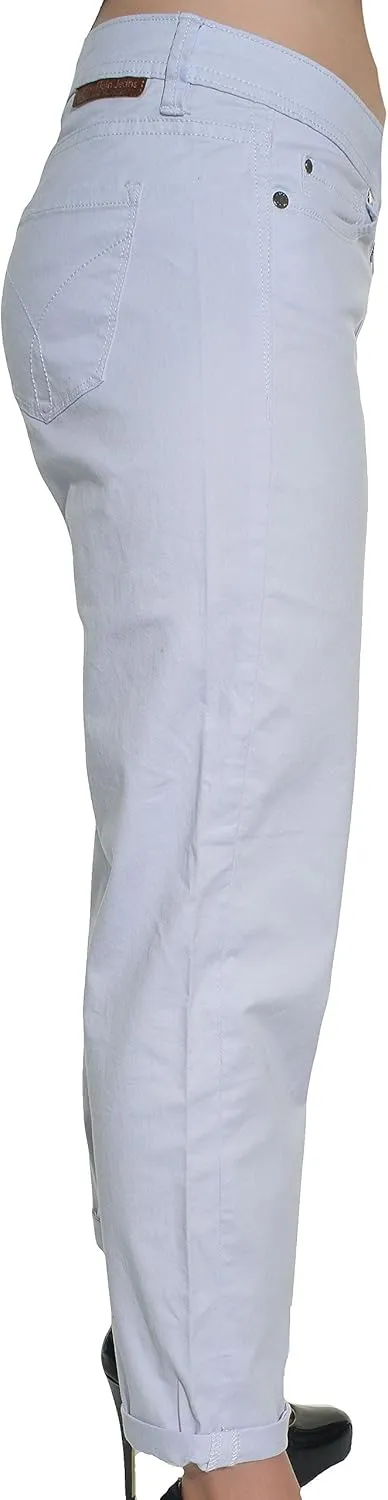 Calvin Klein Womens Power Stretch Skinny Cropped Pants
