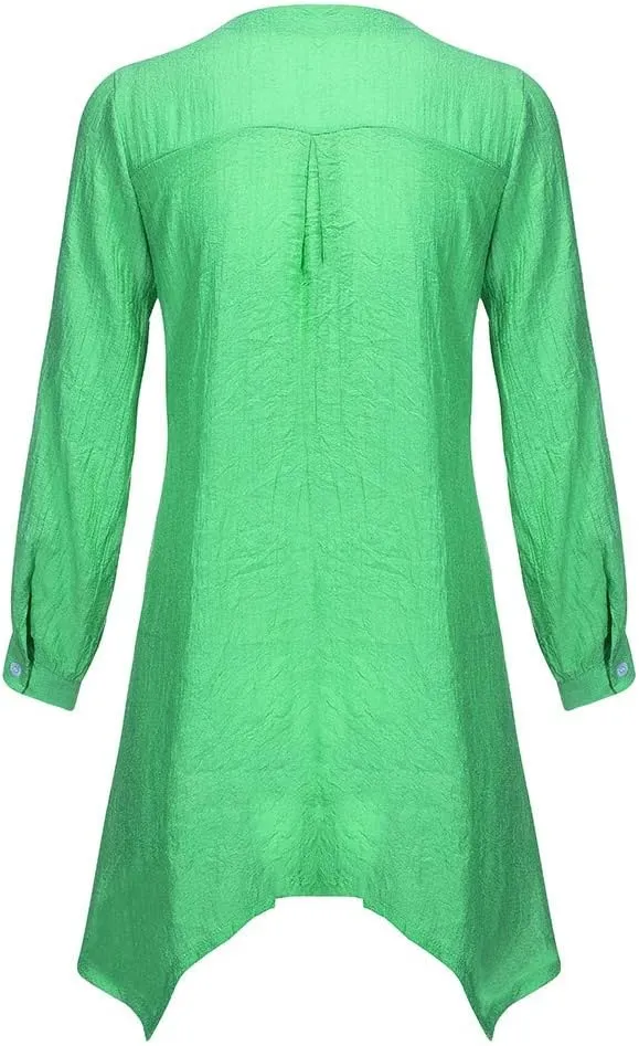 Camisa Blanca De Lino para Mujer Men's Linen Shirt Long Sleeve Big and Tall Shirts for Men 3XLt