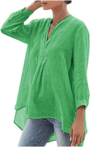 Camisa Blanca De Lino para Mujer Men's Linen Shirt Long Sleeve Big and Tall Shirts for Men 3XLt