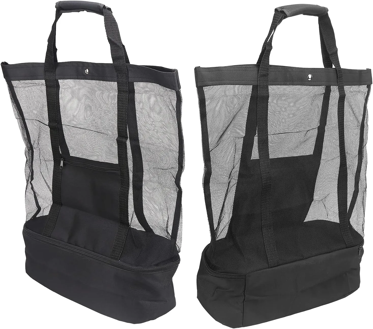 Camping Beach Mesh Tote Bag Multifunctional Organiser Beach Packing Cooler