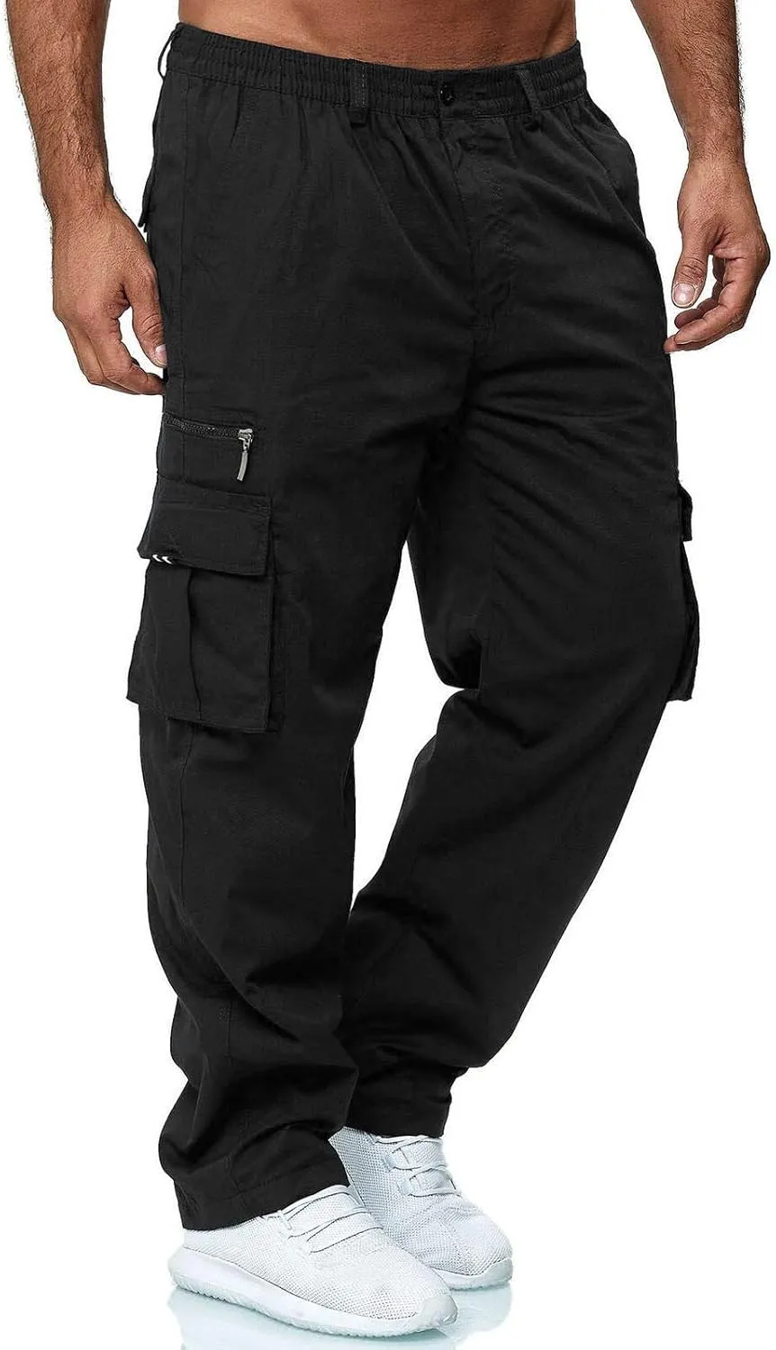 Cargo Pants for Men Baggy Lightweight Outdoor Work Pants with Pockets Mencomfy Stretch Waterproof Hiking Jogger Pants