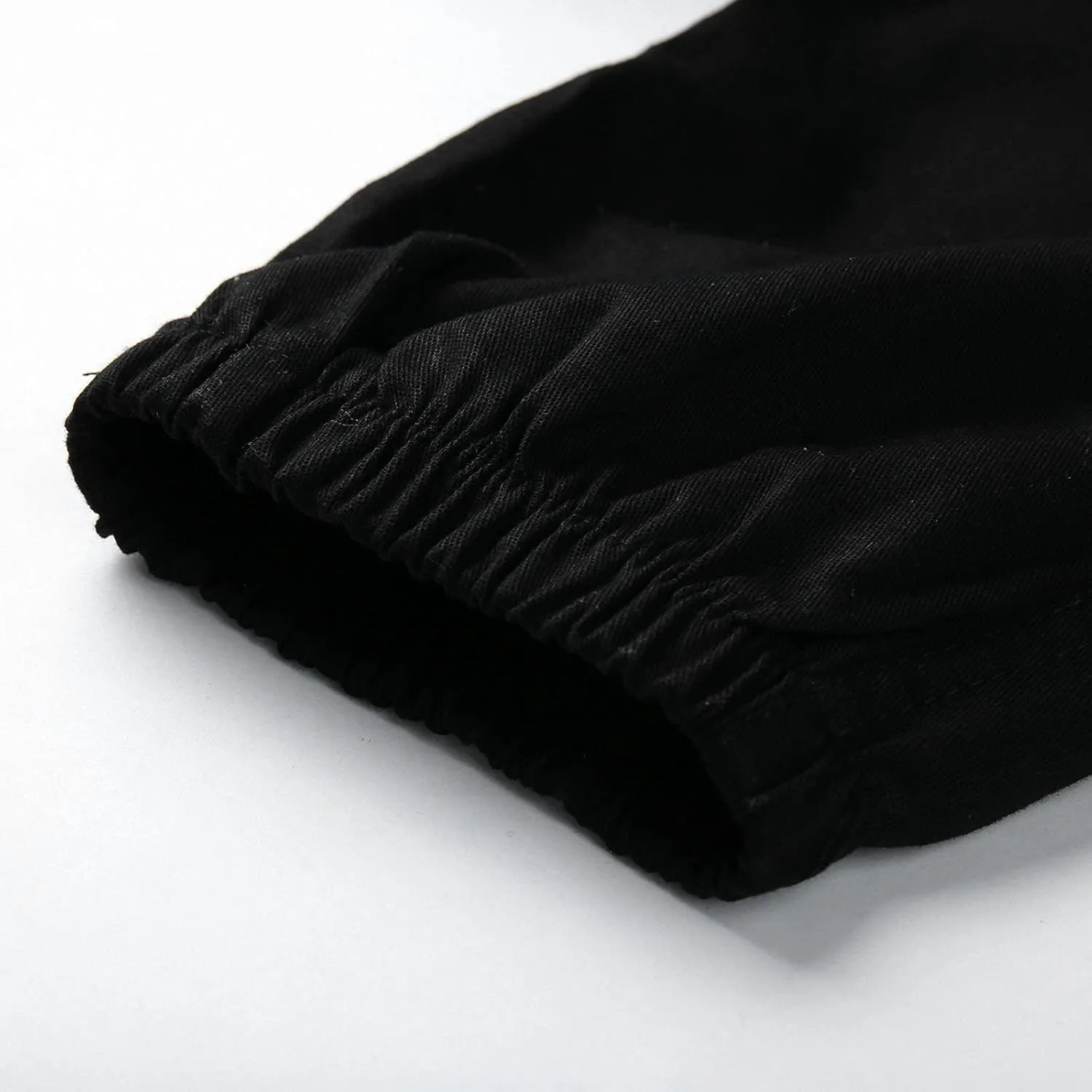 Cargo Pants for Men Big and Tall Hiking Outdoor Elastic Waist Pants with 5 Pockets Men's Cargo Pants Classic Straight