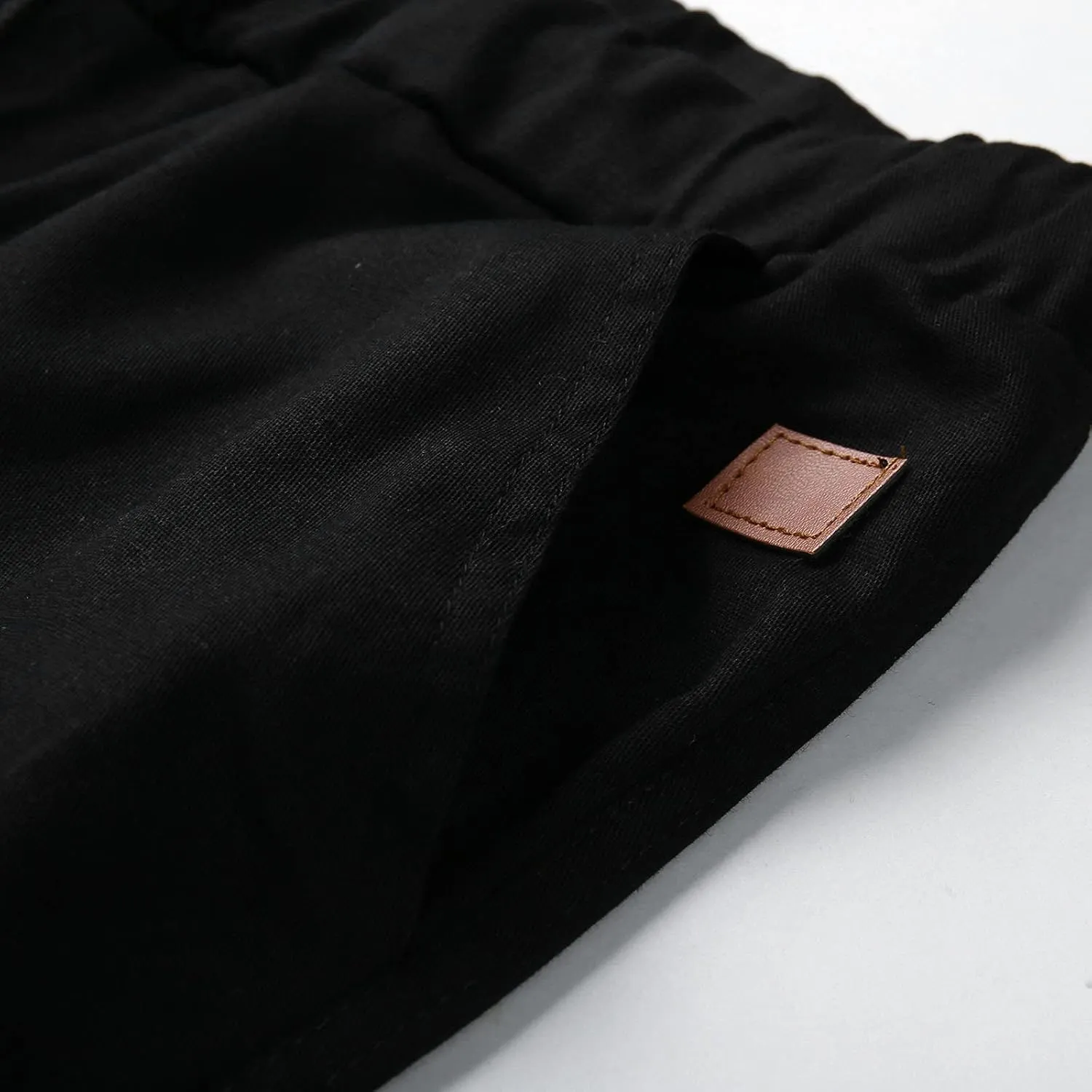 Cargo Pants for Men Big and Tall Hiking Outdoor Elastic Waist Pants with 5 Pockets Men's Cargo Pants Classic Straight