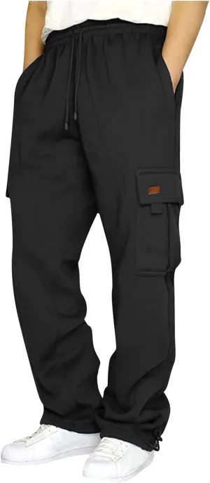 Cargo Pants for Men Relaxed Fit Pants Cargo Pants Fashion Baggy Pants Drawstring Trousers Baggy with Pockets