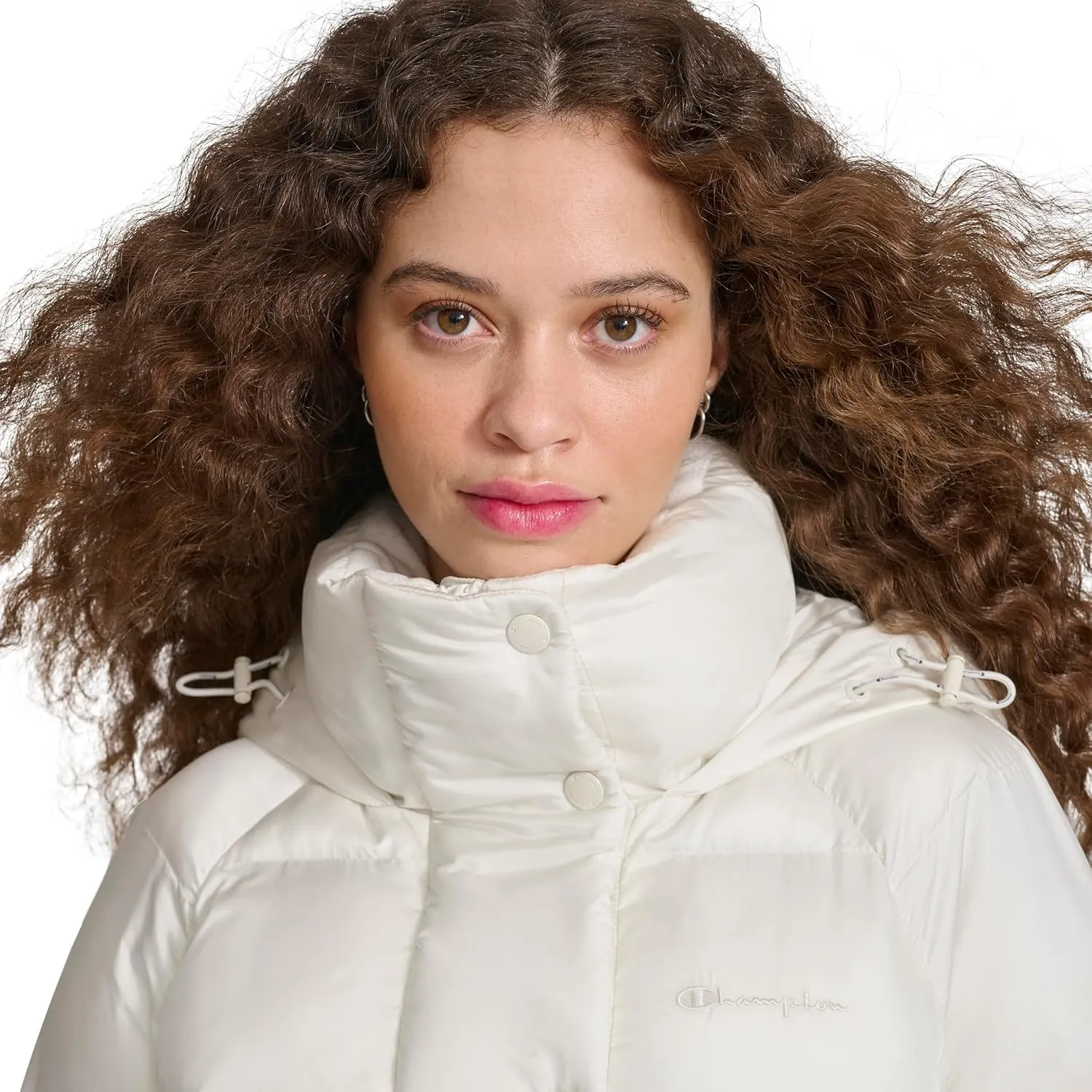 Champion Women's Quilted Mid-Weight Puffer Jacket with Hood