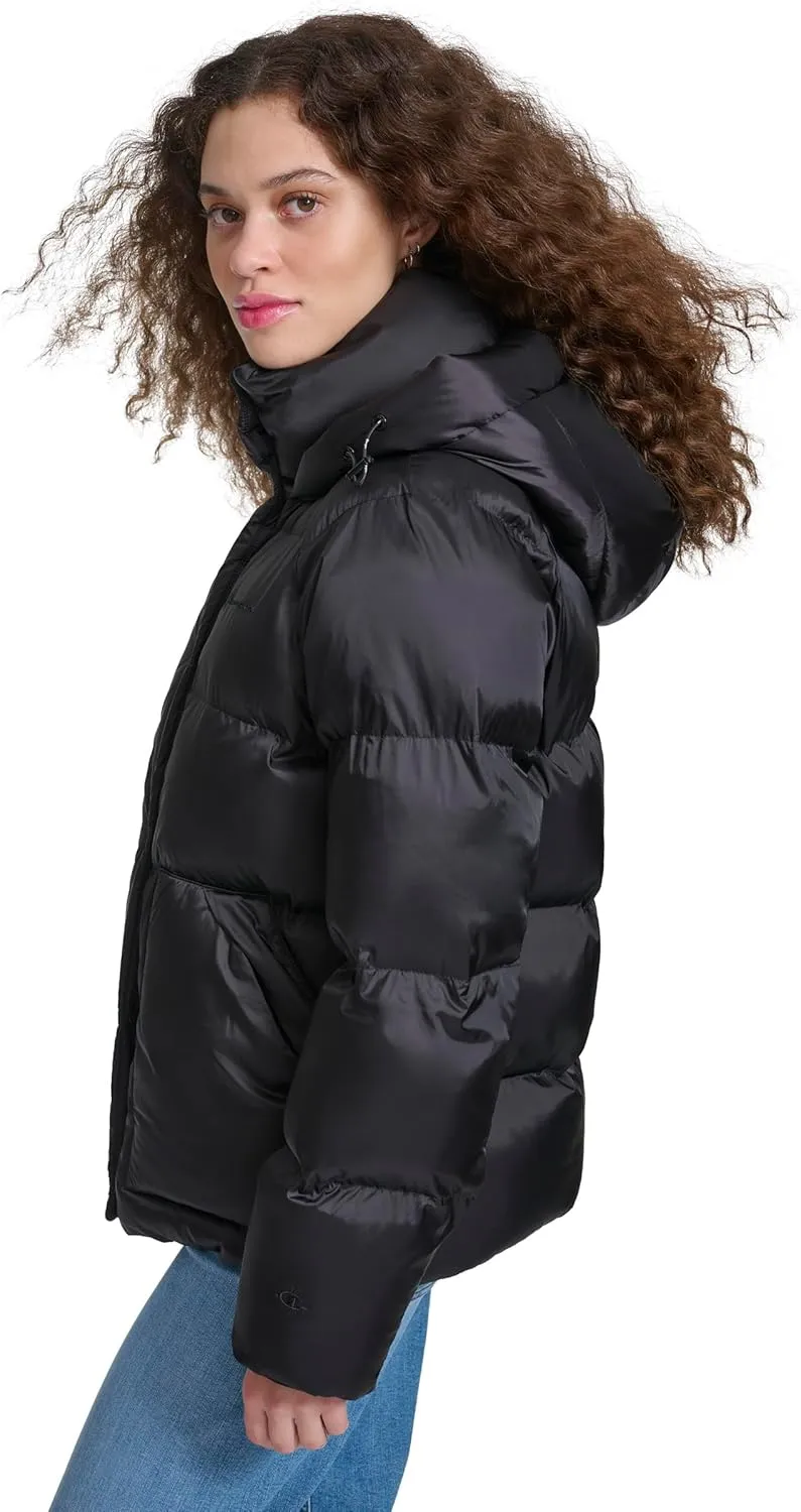 Champion Women's Quilted Mid-Weight Puffer Jacket with Hood