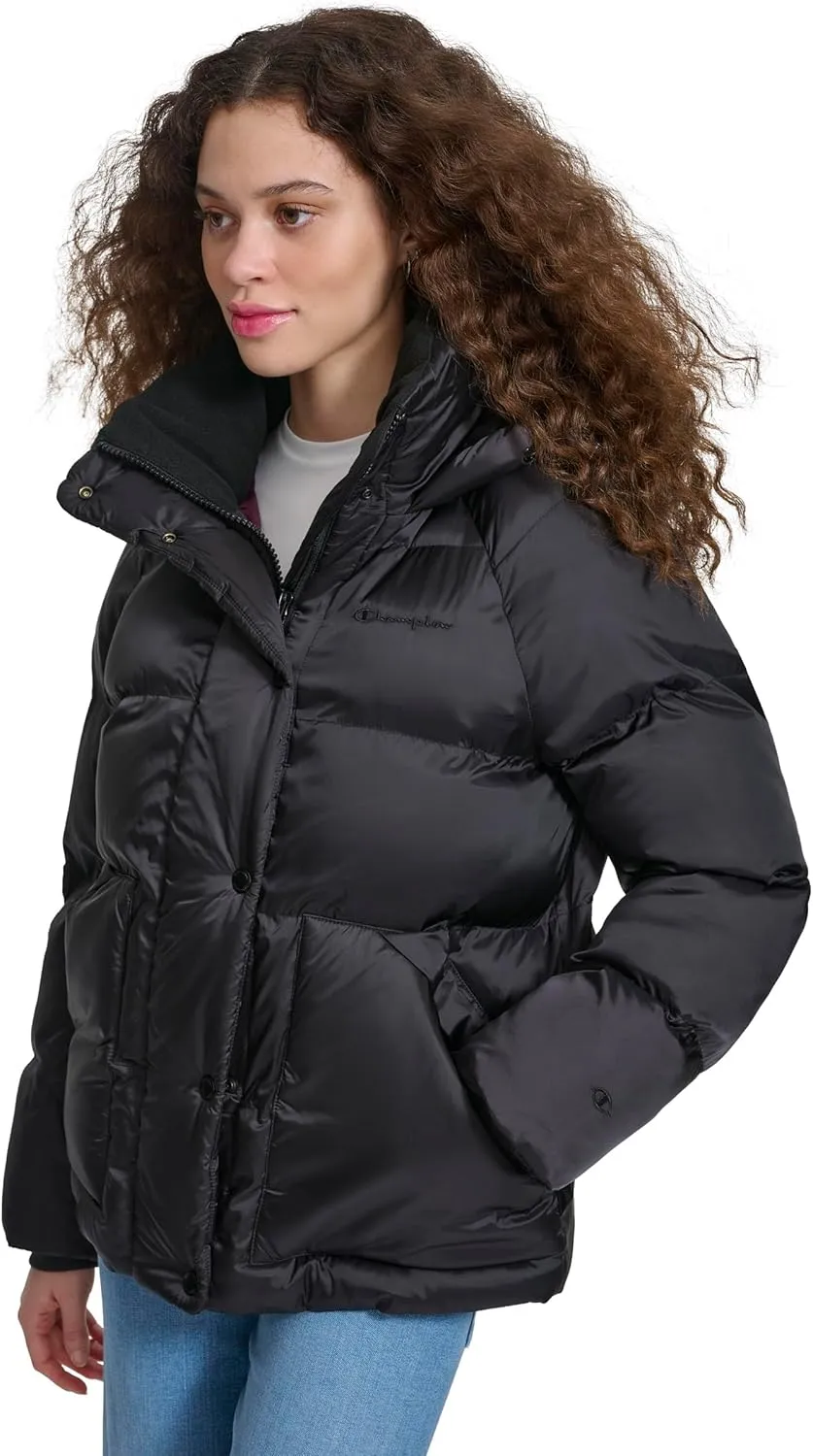 Champion Women's Quilted Mid-Weight Puffer Jacket with Hood
