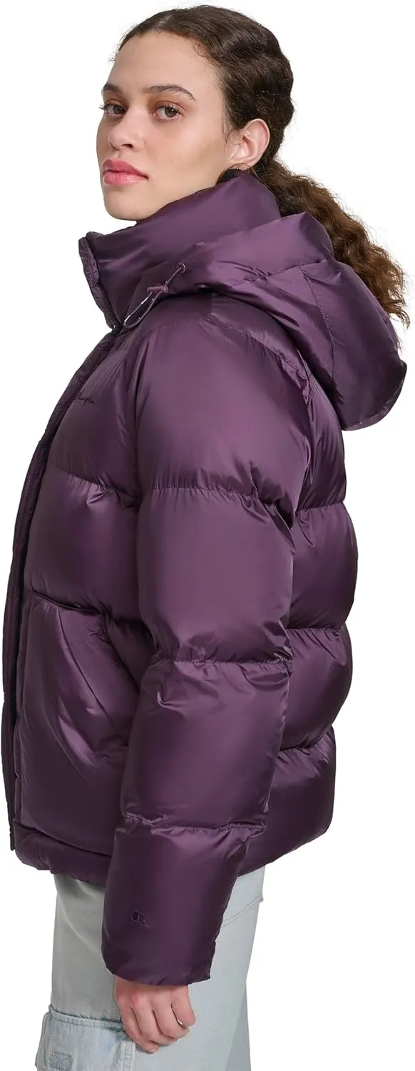 Champion Women's Quilted Mid-Weight Puffer Jacket with Hood