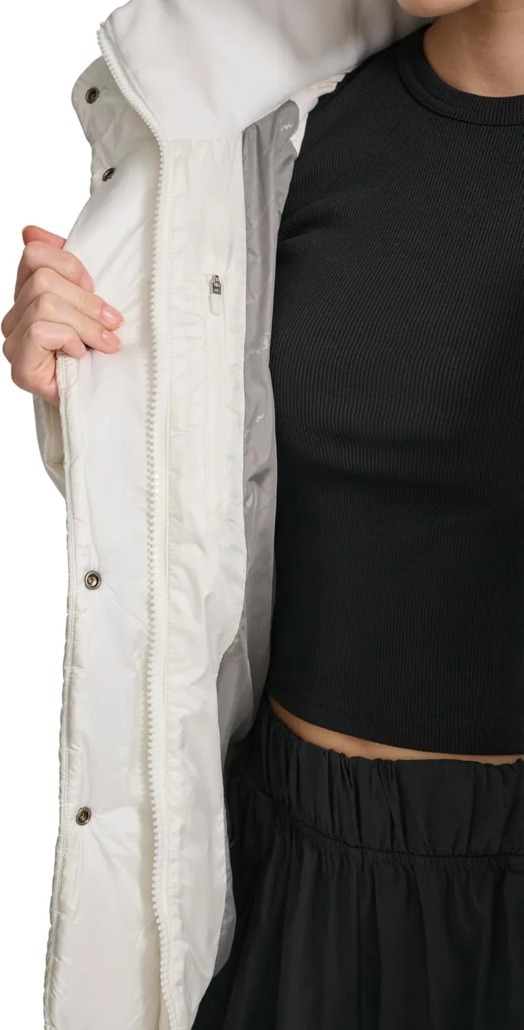 Champion Women's Quilted Mid-Weight Puffer Jacket with Hood