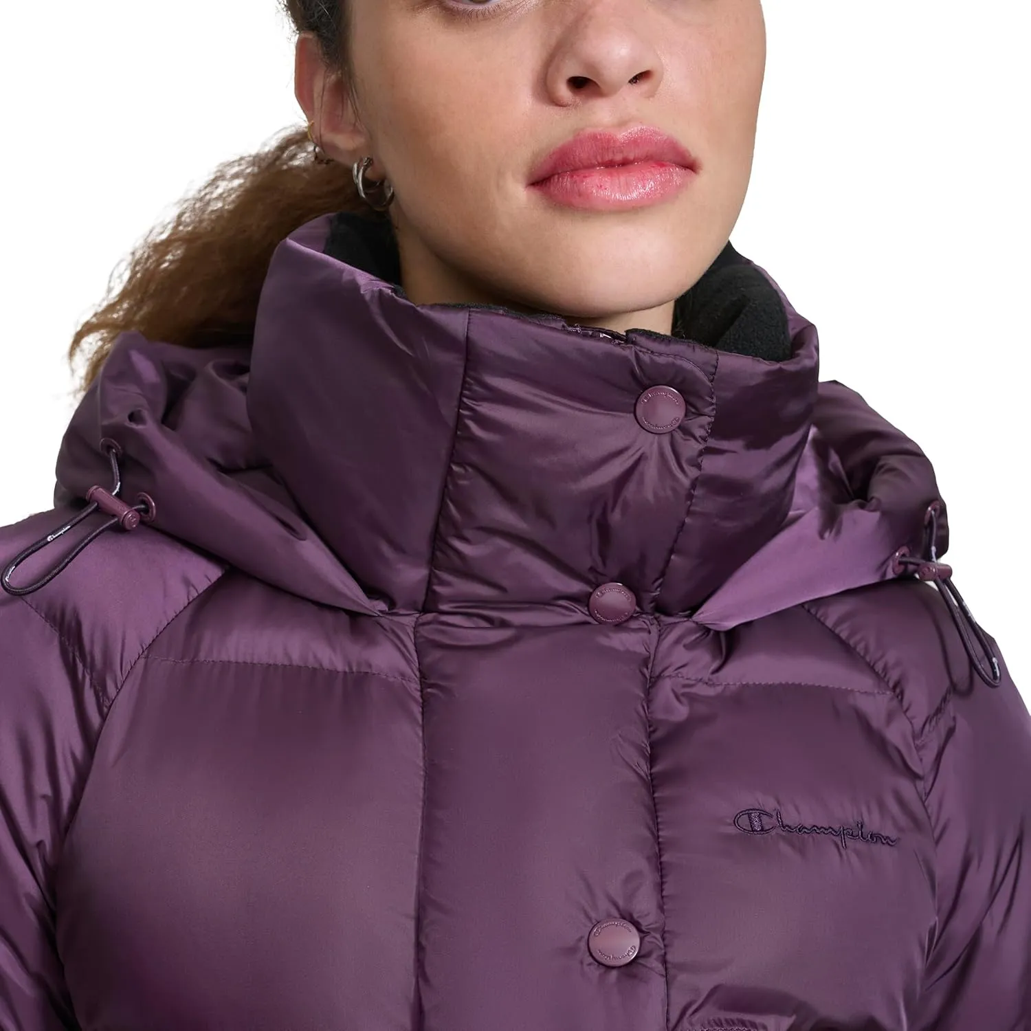Champion Women's Quilted Mid-Weight Puffer Jacket with Hood