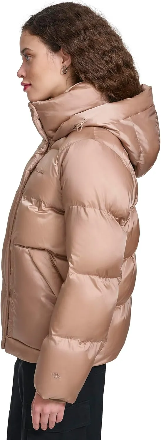 Champion Women's Quilted Mid-Weight Puffer Jacket with Hood