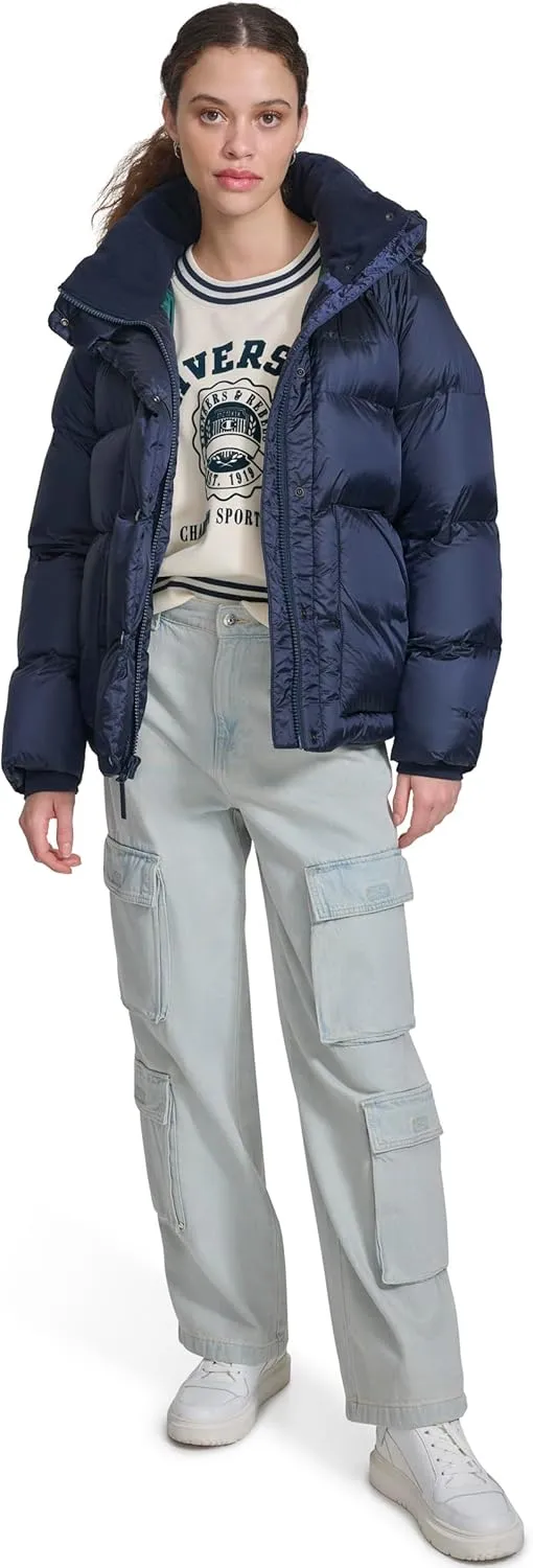 Champion Women's Quilted Mid-Weight Puffer Jacket with Hood
