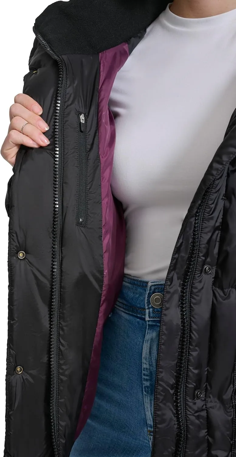 Champion Women's Quilted Mid-Weight Puffer Jacket with Hood