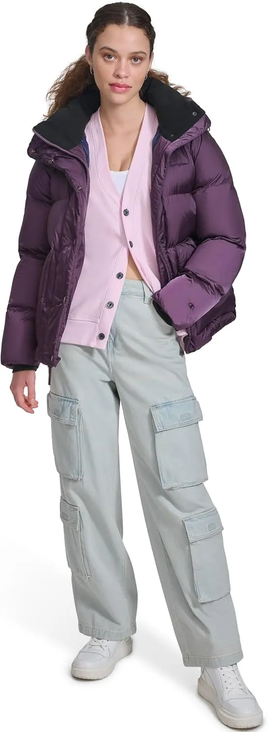 Champion Women's Quilted Mid-Weight Puffer Jacket with Hood