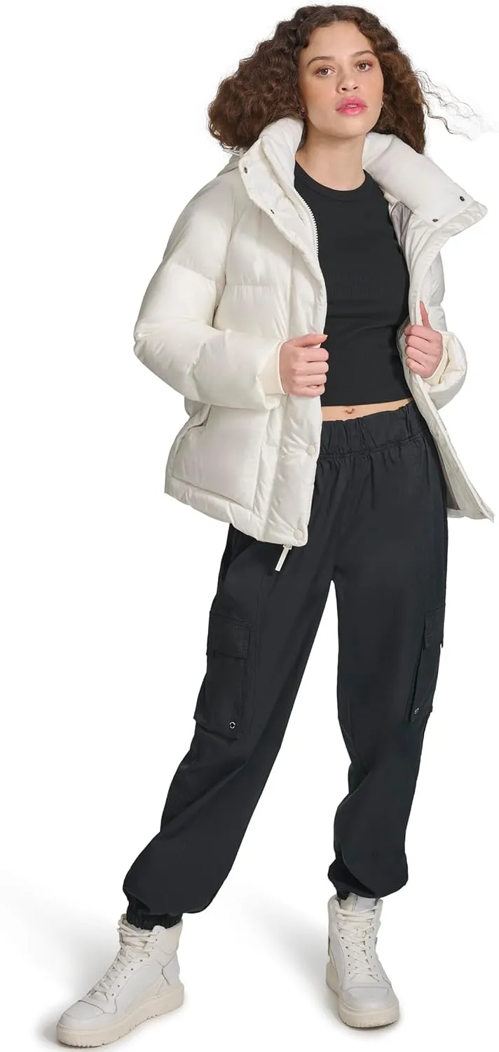 Champion Women's Quilted Mid-Weight Puffer Jacket with Hood