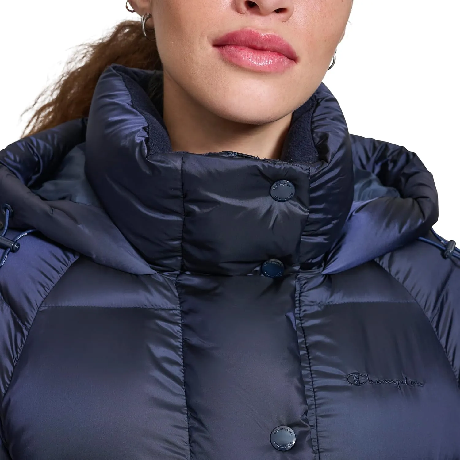 Champion Women's Quilted Mid-Weight Puffer Jacket with Hood