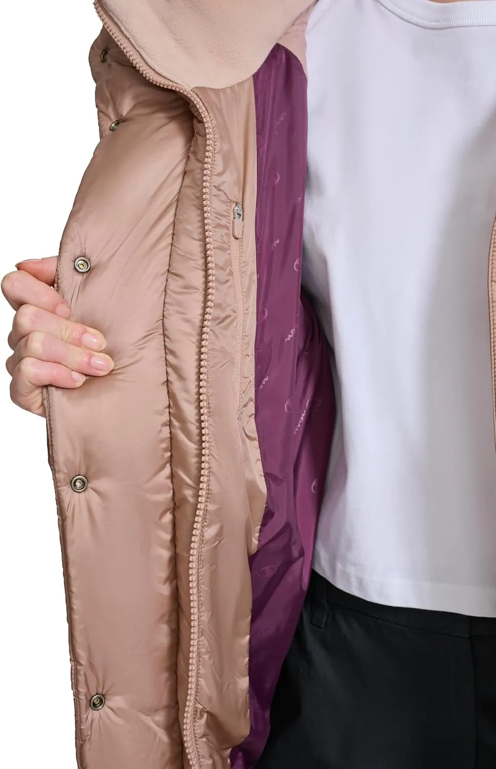Champion Women's Quilted Mid-Weight Puffer Jacket with Hood