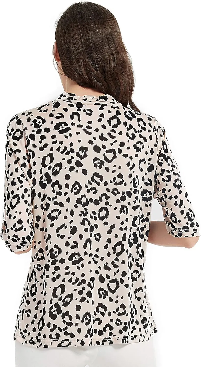 CLC Women's Mulberry Silk Printed T-Shirt Short Sleeve Shirt
