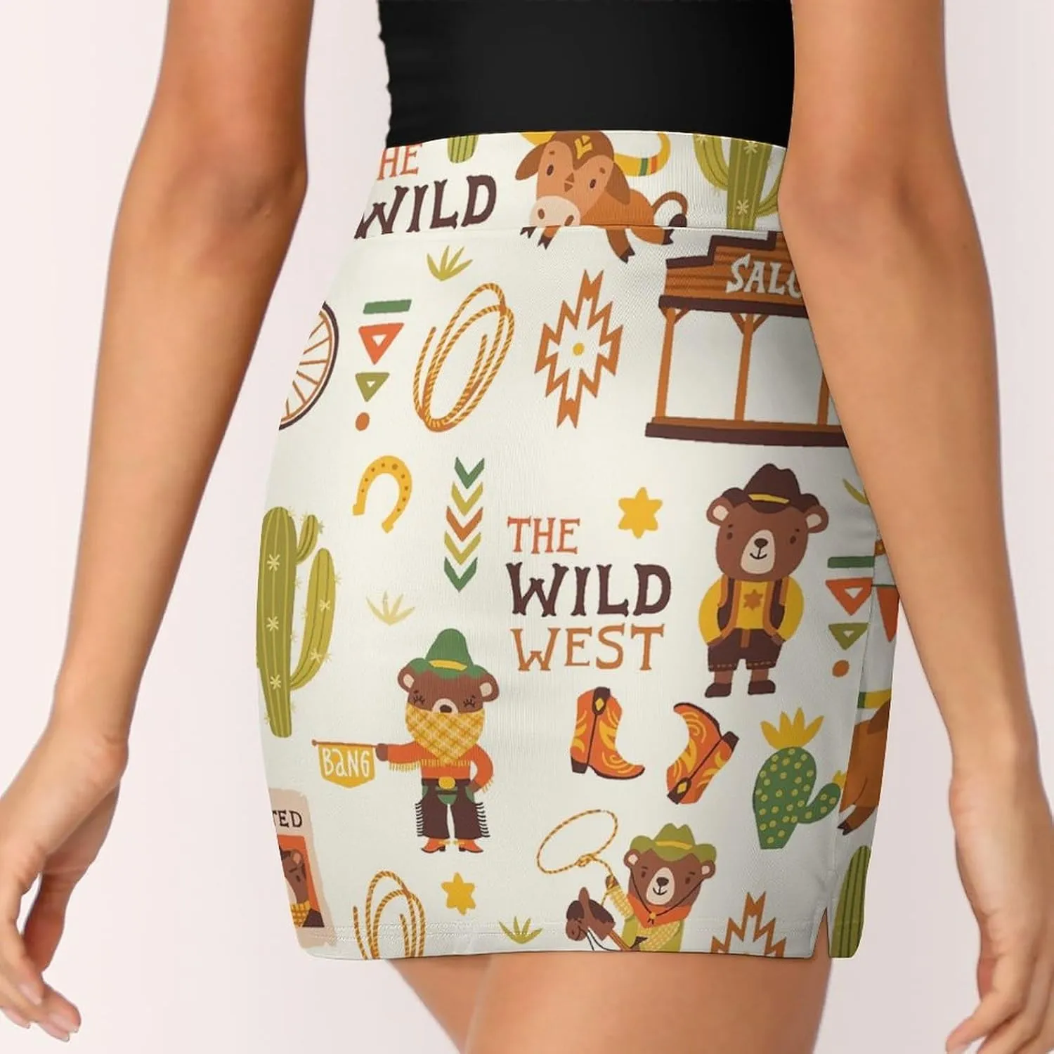 Colorful Flower Shorts Skirt Women Golf Skirt Tennis Skirt Mini Skirts High Waist Single Pocket Exercise Skorts