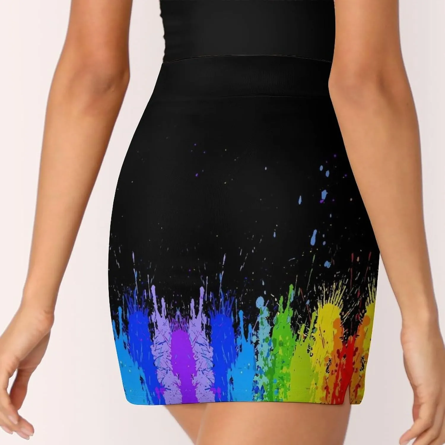 Colorful Flower Shorts Skirt Women Golf Skirt Tennis Skirt Mini Skirts High Waist Single Pocket Exercise Skorts