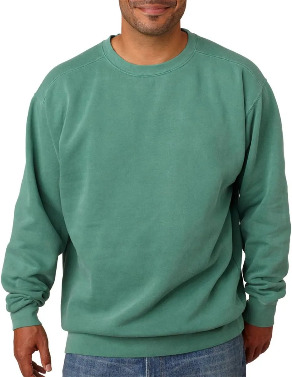 Comfort Colors 1566 Chouinard Adult Crew Neck Blended Sweatshirt Black DirDye