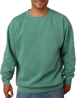 Comfort Colors 1566 Chouinard Adult Crew Neck Blended Sweatshirt Black DirDye