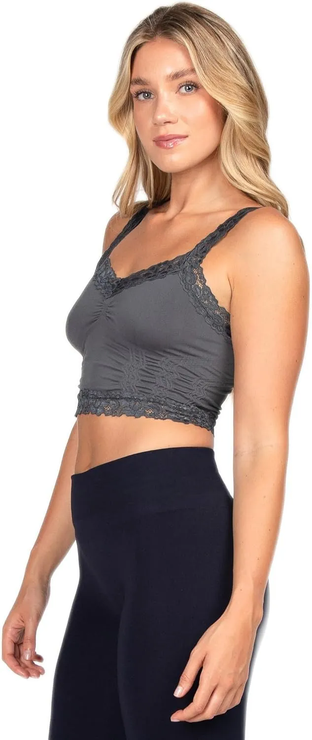 Comfort Wireless Sexy Lace Bralette for Women. One Size