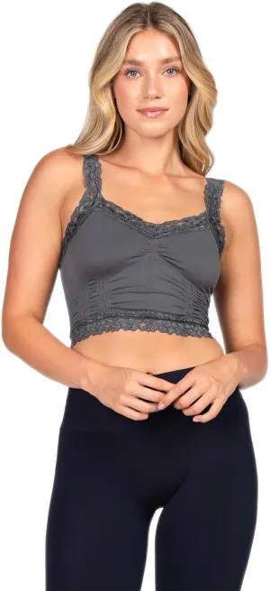 Comfort Wireless Sexy Lace Bralette for Women. One Size