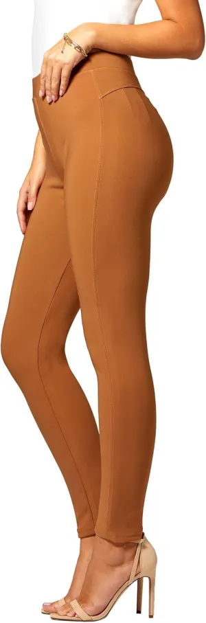 Conceited Stretch Ponte Pants for Women - Dressy Leggings - High Waist Shaping Butt Lifting
