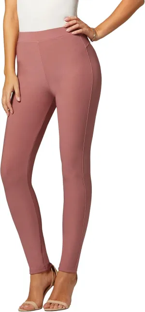 Conceited Stretch Ponte Pants for Women - Dressy Leggings - High Waist Shaping Butt Lifting