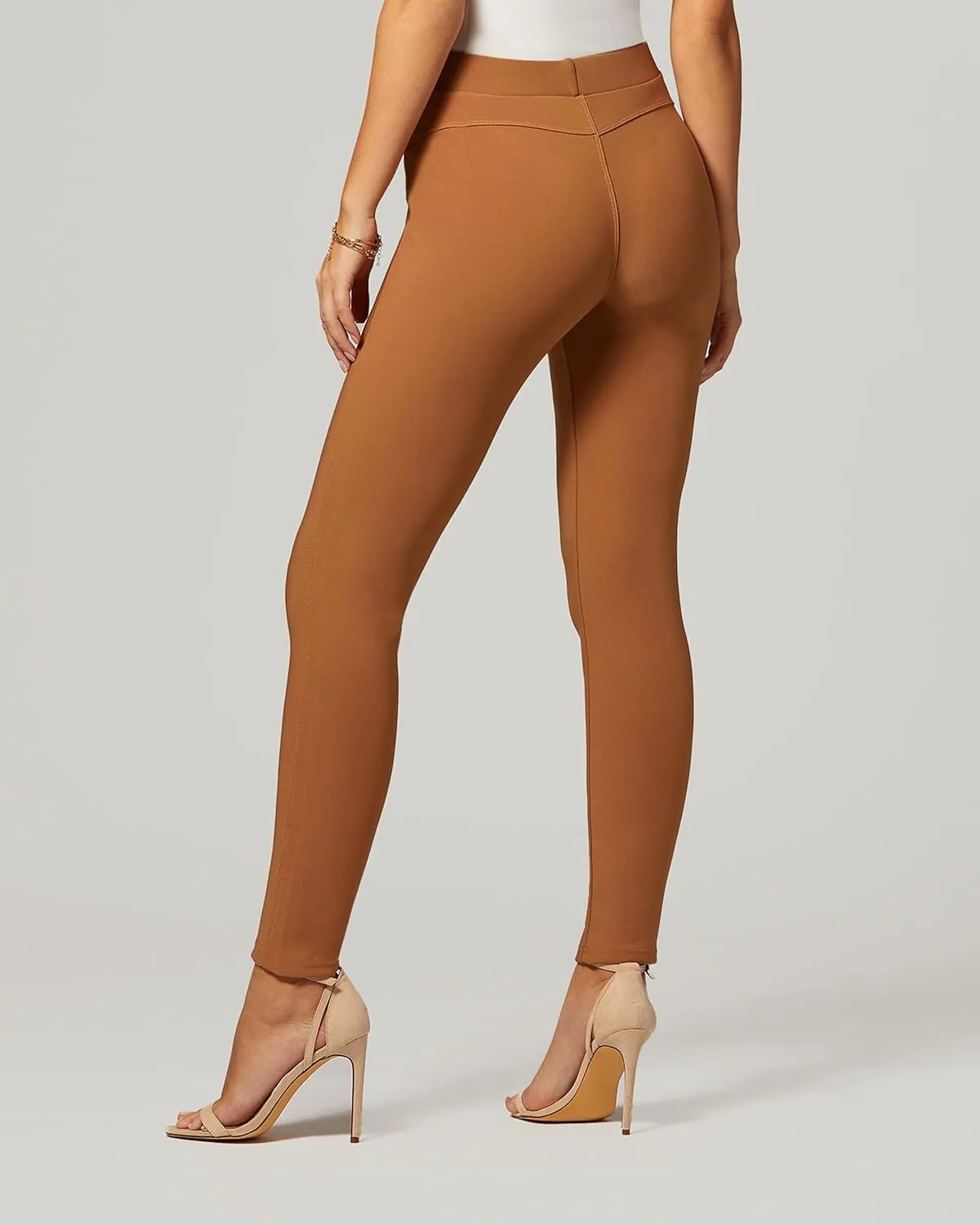 Conceited Stretch Ponte Pants for Women - Dressy Leggings - High Waist Shaping Butt Lifting