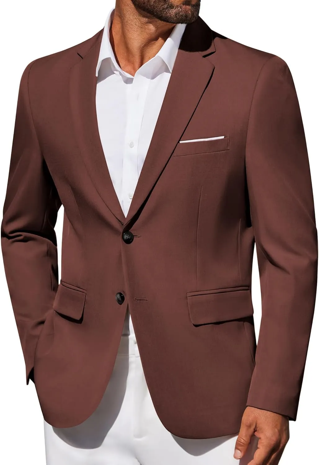 COOFANDY Men's Blazer Business Suit Jacket Slim Fit Two Button Casual Sport Coats