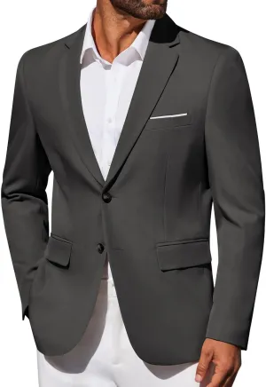 COOFANDY Men's Blazer Business Suit Jacket Slim Fit Two Button Casual Sport Coats