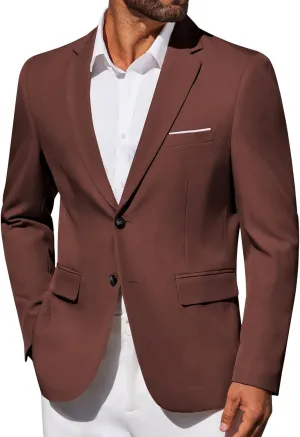 COOFANDY Men's Blazer Business Suit Jacket Slim Fit Two Button Casual Sport Coats