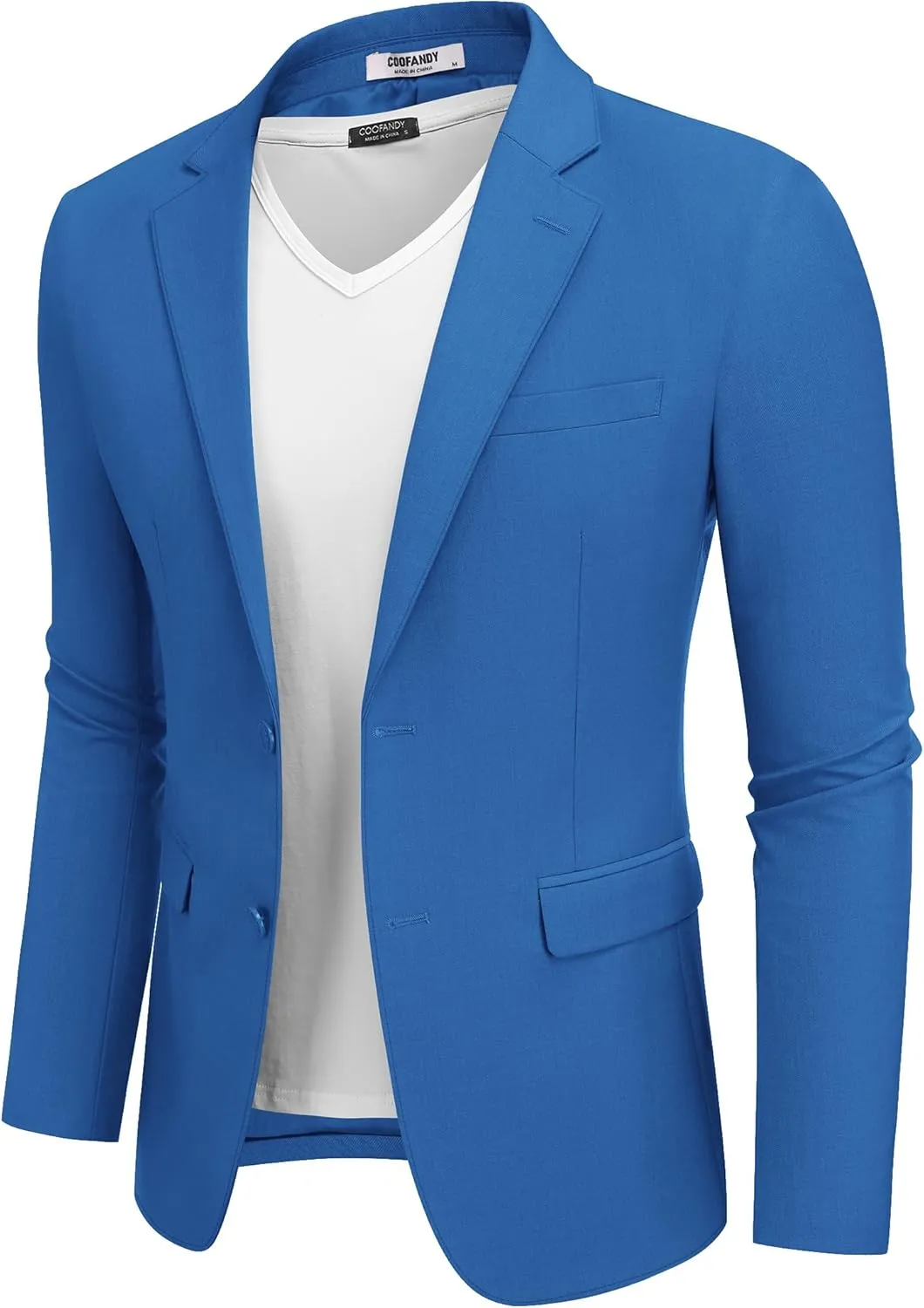 COOFANDY Men's Casual Blazer Lightweight Sport Coats Two Buttons Slim Fit Suit Jacket for Business Wedding Dress