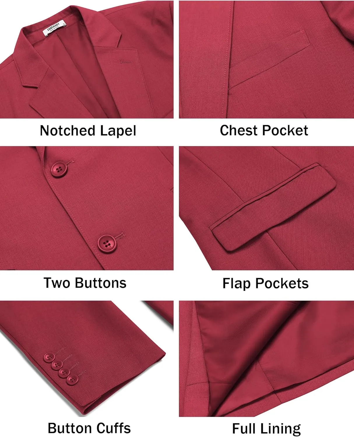 COOFANDY Men's Casual Blazer Lightweight Sport Coats Two Buttons Slim Fit Suit Jacket for Business Wedding Dress