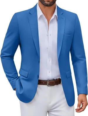 COOFANDY Men's Casual Blazer Lightweight Sport Coats Two Buttons Slim Fit Suit Jacket for Business Wedding Dress