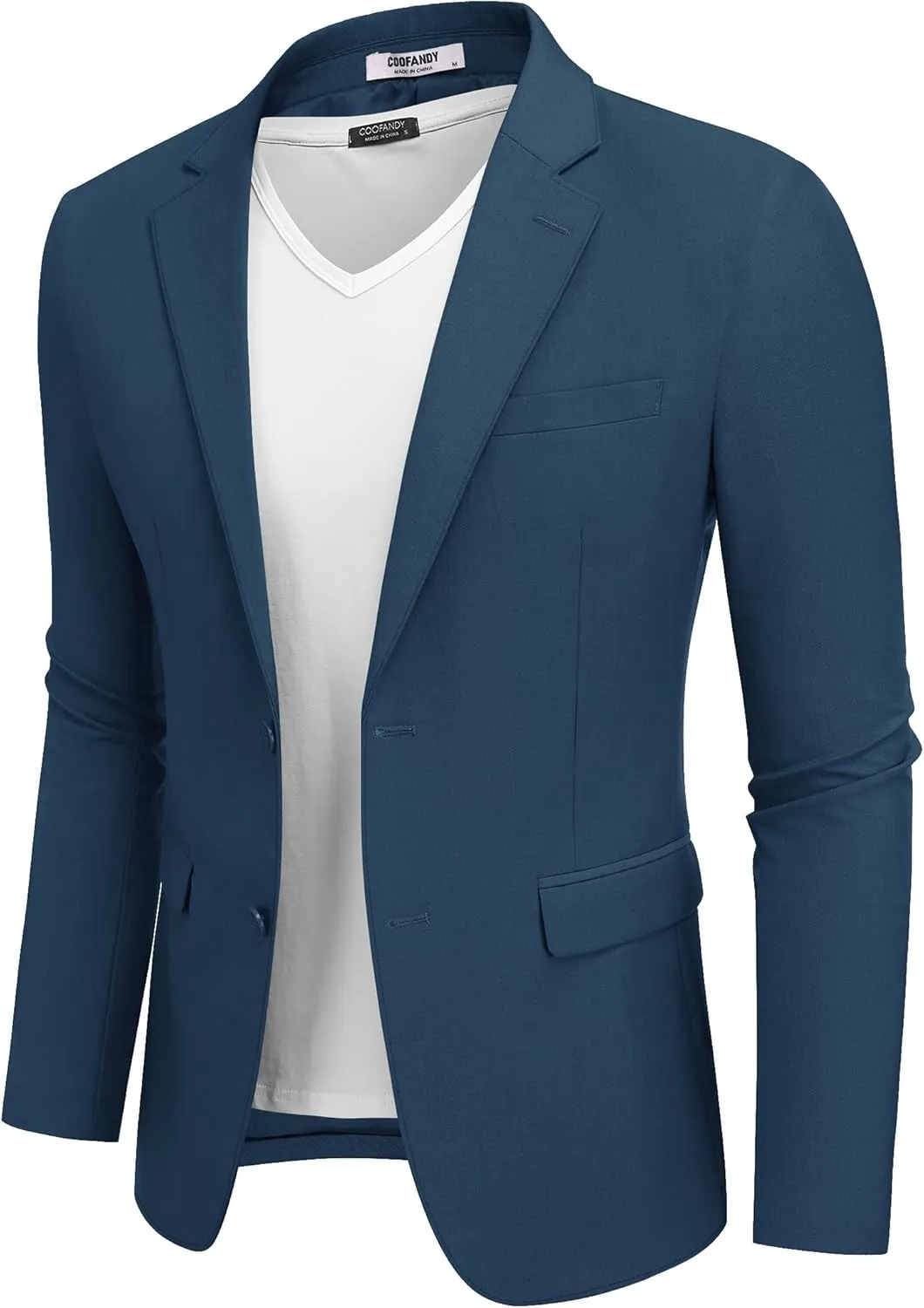 COOFANDY Men's Casual Blazer Lightweight Sport Coats Two Buttons Slim Fit Suit Jacket for Business Wedding Dress