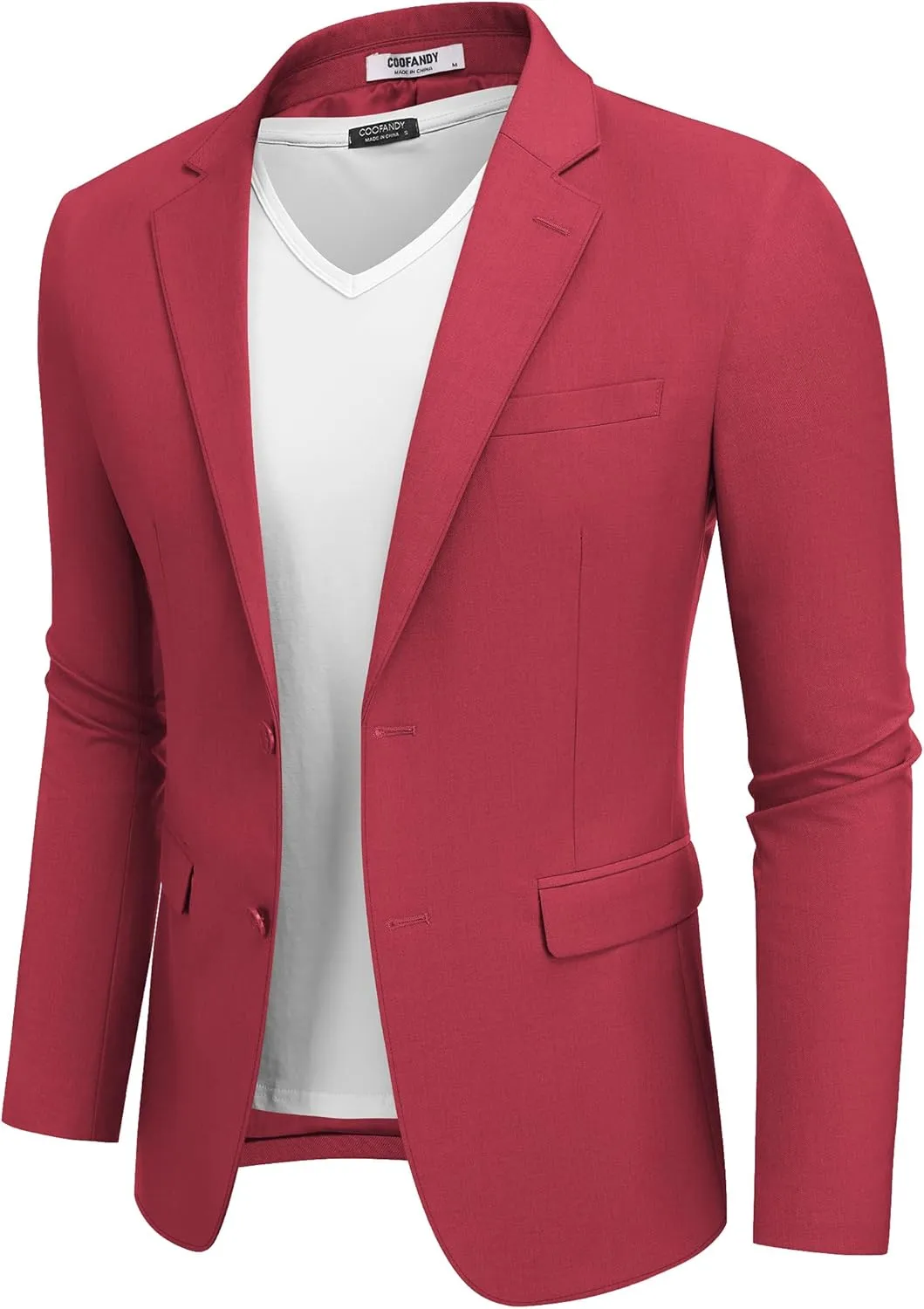 COOFANDY Men's Casual Blazer Lightweight Sport Coats Two Buttons Slim Fit Suit Jacket for Business Wedding Dress
