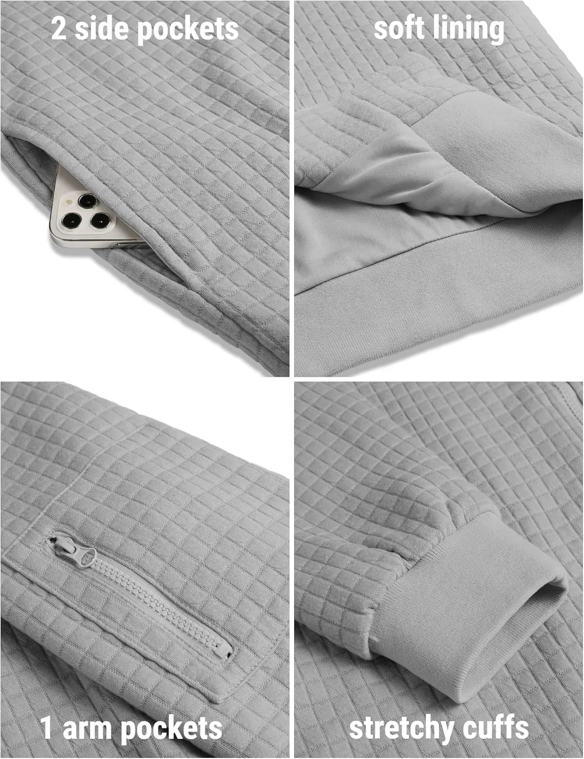 COOFANDY Mens Casual Jackets Lightweight Fall Bomber Jacket Full Zip Knit Sweater Jacket Varsity Coat