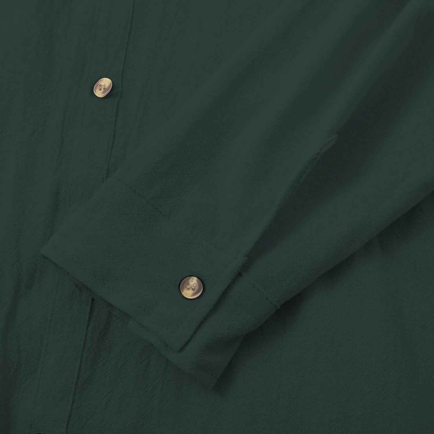 Cotton Linen Shirts for Men Button Drawstring Long Sleeve Tops with Hood Casual Breathable Summer Beach Hoodie