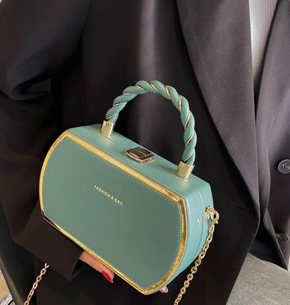 Crossbody Bag PU Leather Square bag for Women Top Handle Purses Satchel Handbags Shoulder Bag 2025