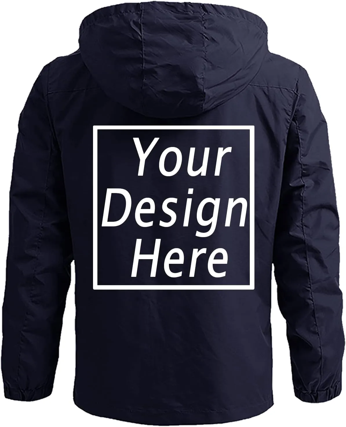 Custom Men's Track Jacket Add Logo Text Customized Athletic Windbreaker