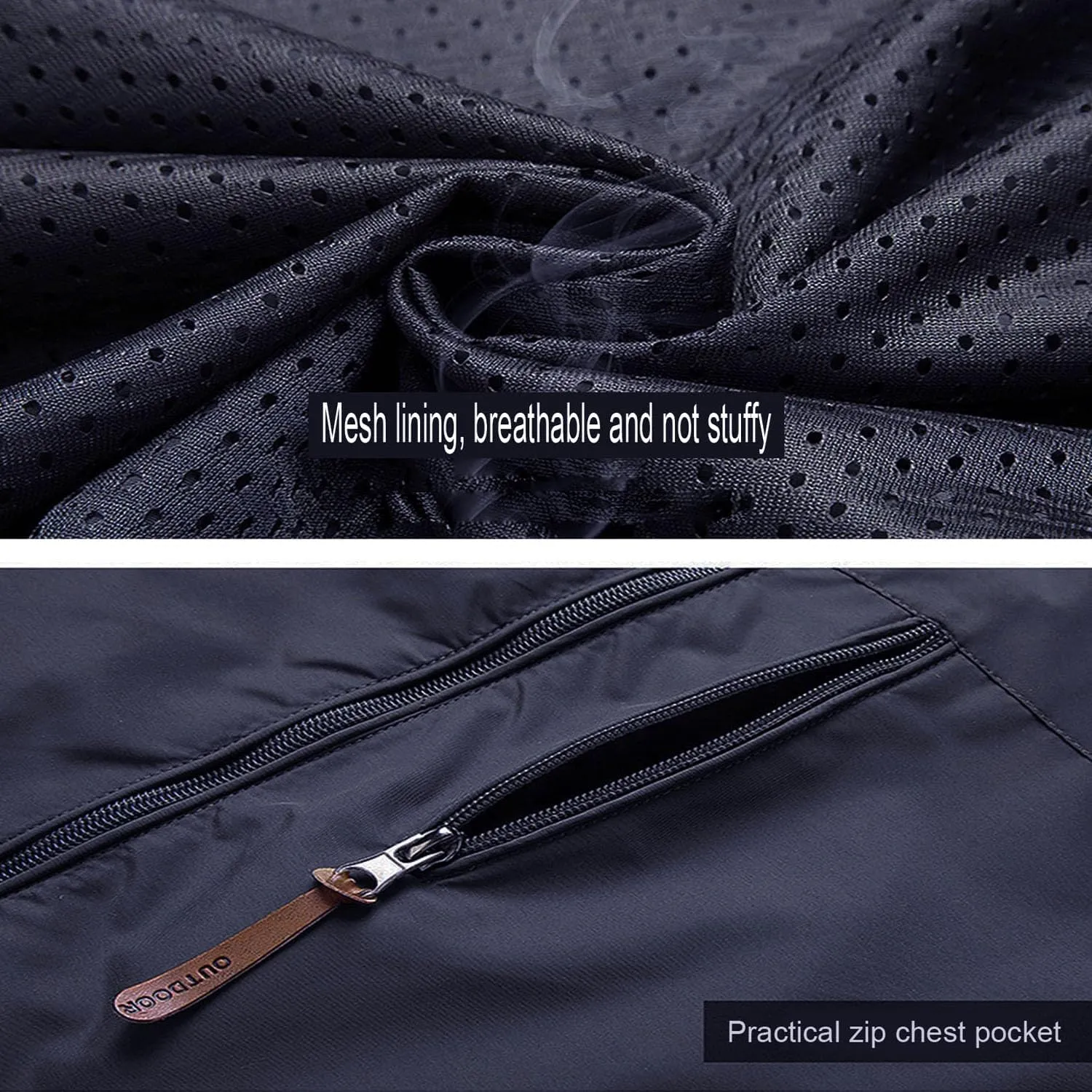 Custom Men's Track Jacket Add Logo Text Customized Athletic Windbreaker