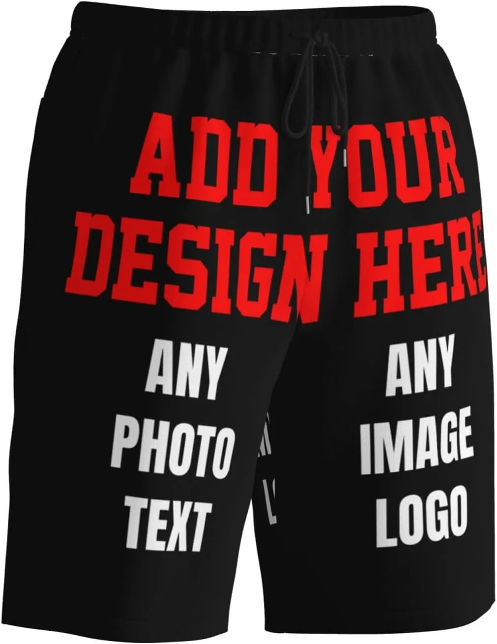 Custom Shorts for Men, Custom Swim Trunks Men Personalized Funny Swim Trunks Beach Board Shorts Swim Shorts Swimwear