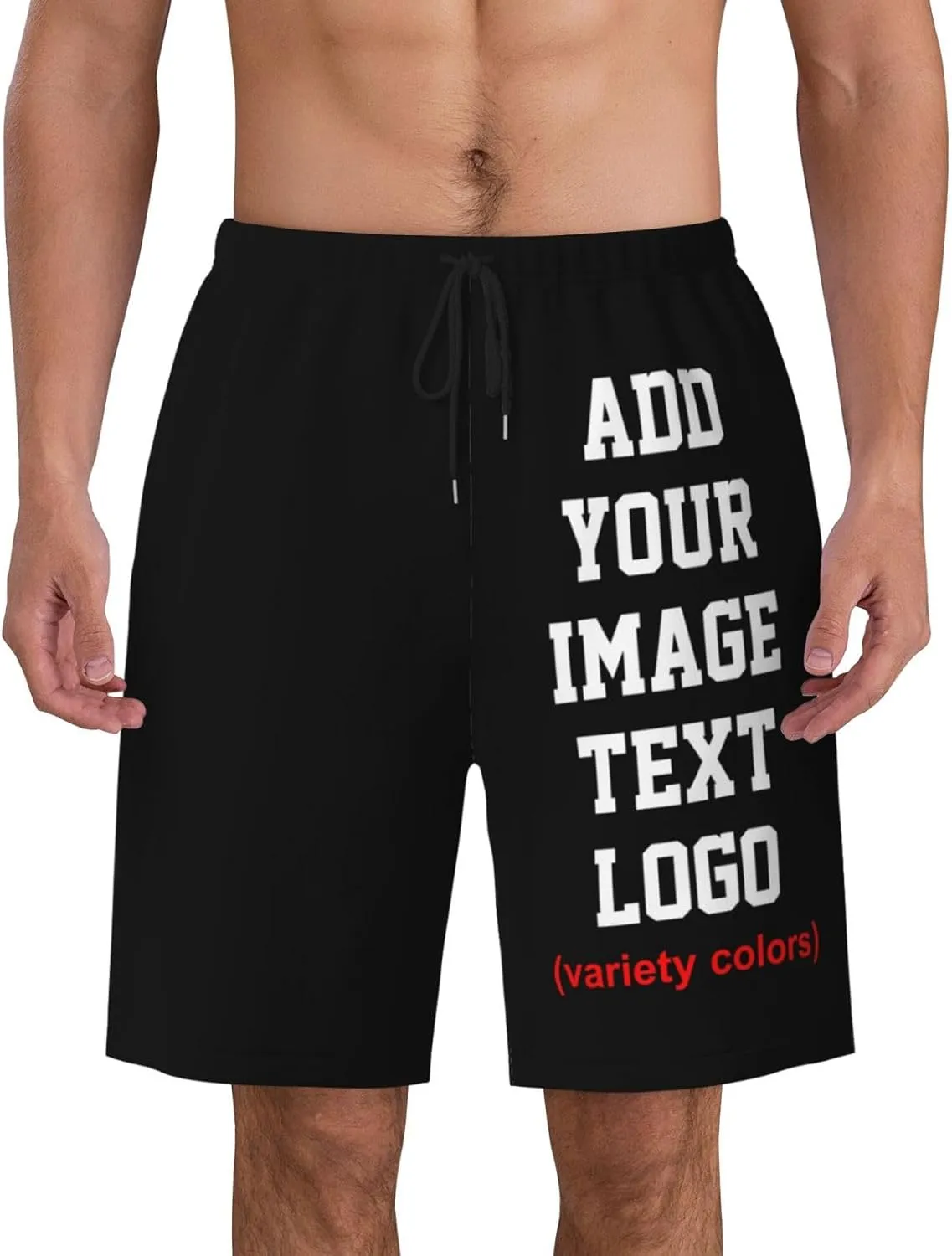 Custom Shorts for Men, Custom Swim Trunks Men Personalized Funny Swim Trunks Beach Board Shorts Swim Shorts Swimwear