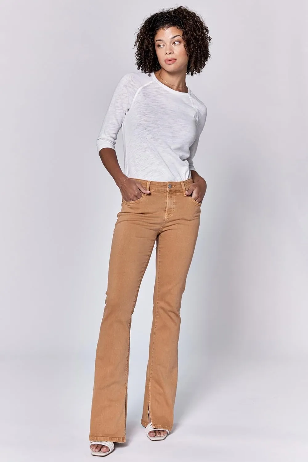 DEAR JOHN Jaxtyn Bootcut Women's Jeans Mid Rise Classic Comfort Stretch Denim