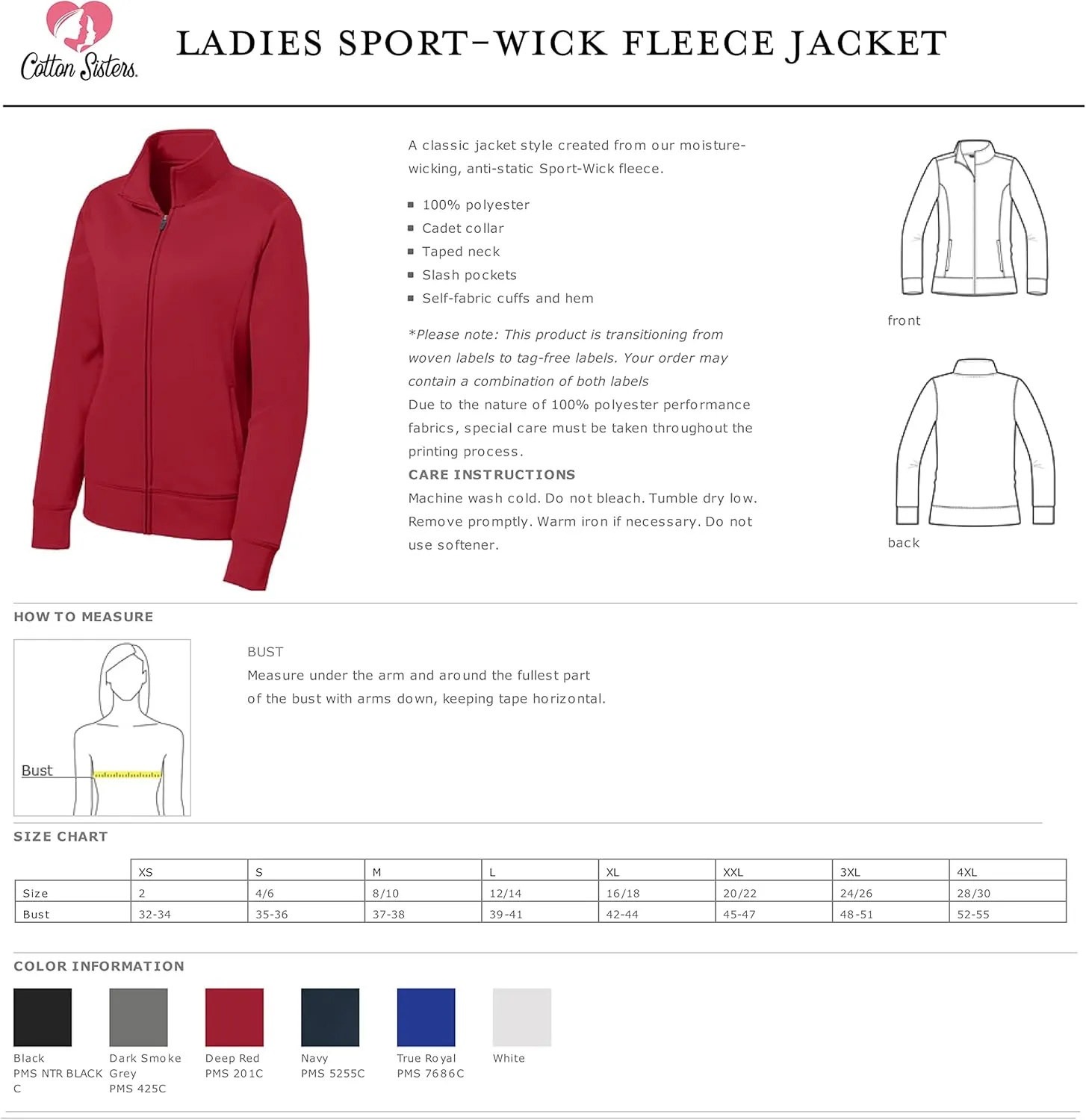 ER Nurse Custom Jacket - Ladies Sport-Wick Fleece NICU Nurse Track Jacket