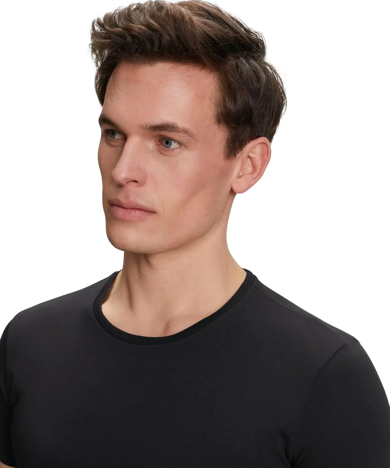 FALKE Men's Daily Comfort Round Neck T-Shirt 2-Pack